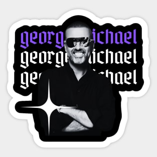 George michael x 80s retro Sticker